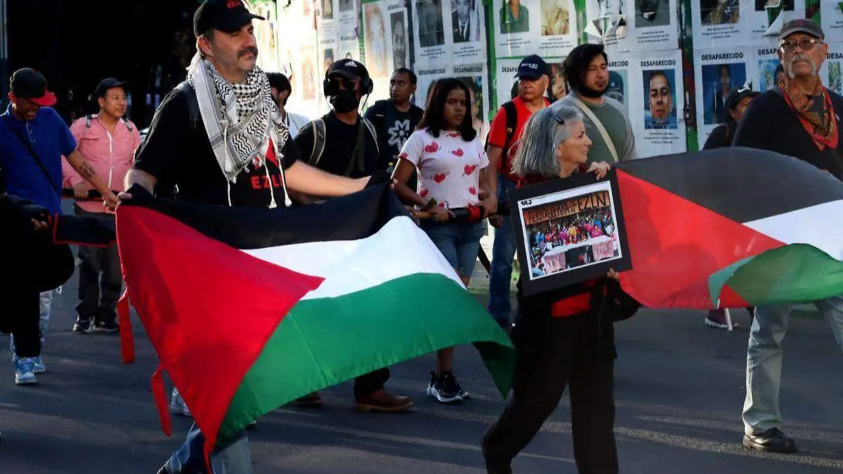 Manifestación por Palestina en México